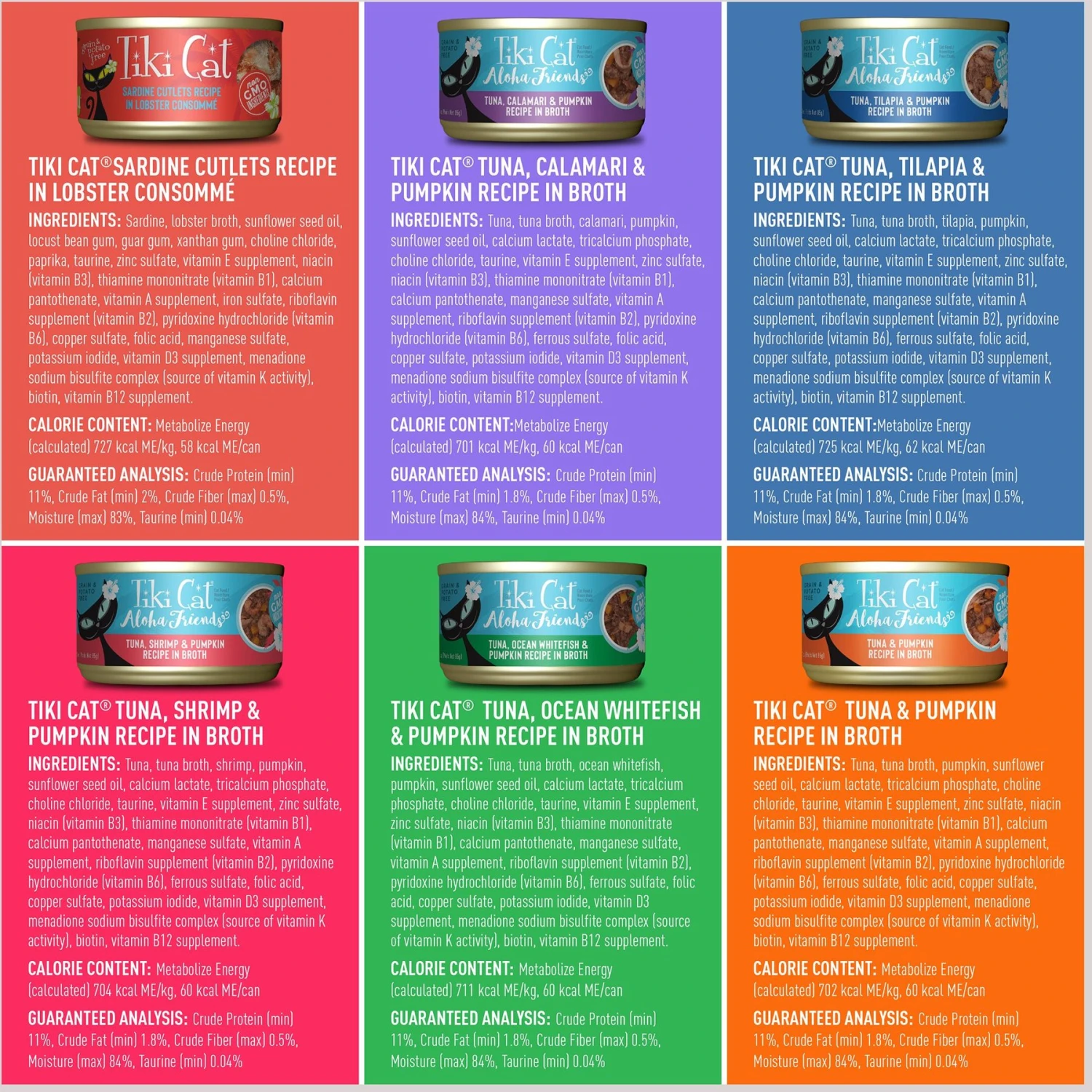 Tiki Cat Seafood Selects Variety Pack Grain-Free Wet Cat Food, 2.8-oz, Case Of 36 6 Tiki Cat Seafood Selects Variety Pack Grain-Free Wet Cat Food, 2.8-oz, Case Of 36 - Image 4