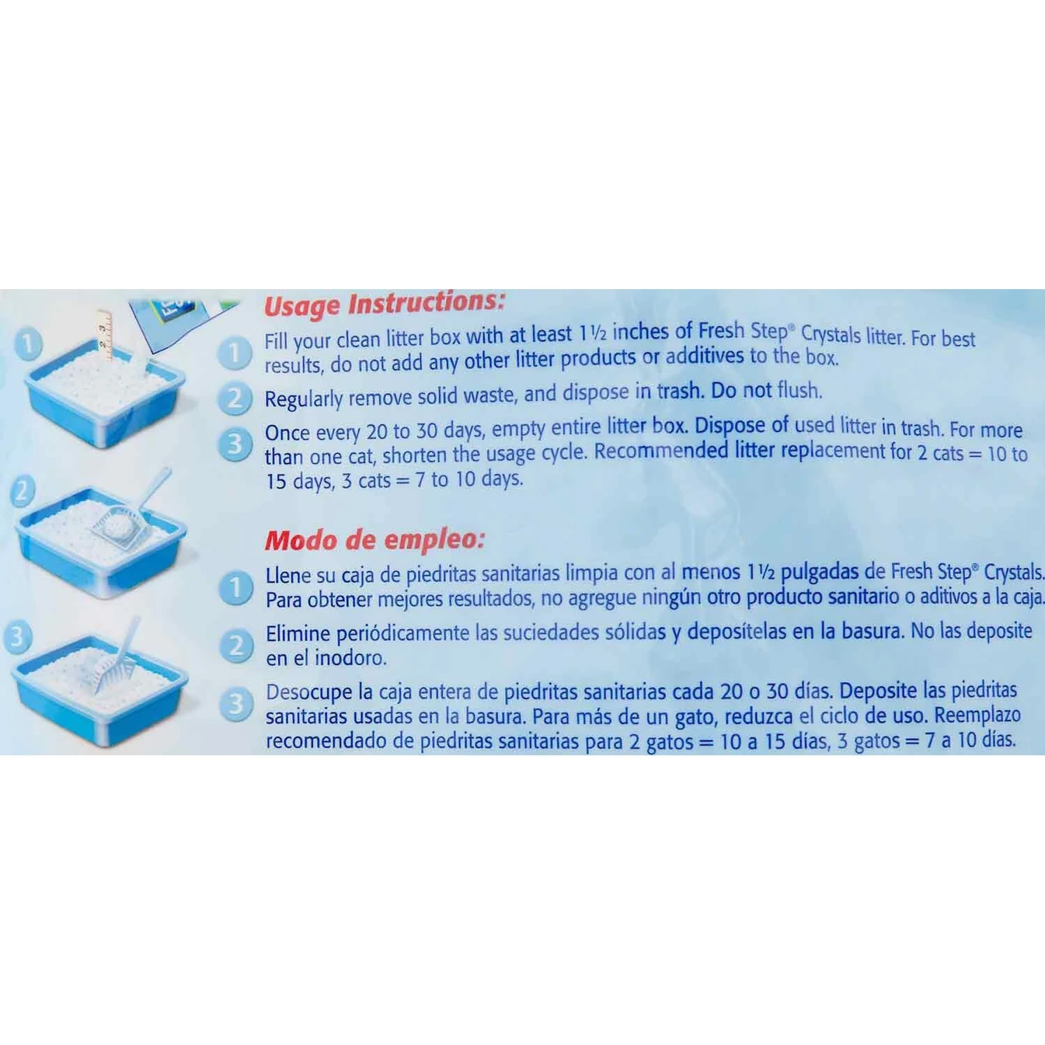 Fresh Step Products Fresh Scent Cat Litter Deodorizing Crystals & Fresh Step Fresh Scented Non-Clumping Crystal Cat Litter 7 Fresh Step Products Fresh Scent Cat Litter Deodorizing Crystals & Fresh Step Fresh Scented Non-Clumping Crystal Cat Litter - Image 5