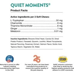 NaturVet Quiet Moments Soft Chews Calming Supplement For Cats & NaturVet Digestive Enzymes Plus Probiotic Soft Chews Digestive Supplement For Cats -Furry Friends 255713 PT4. AC SS1800 V1676411159