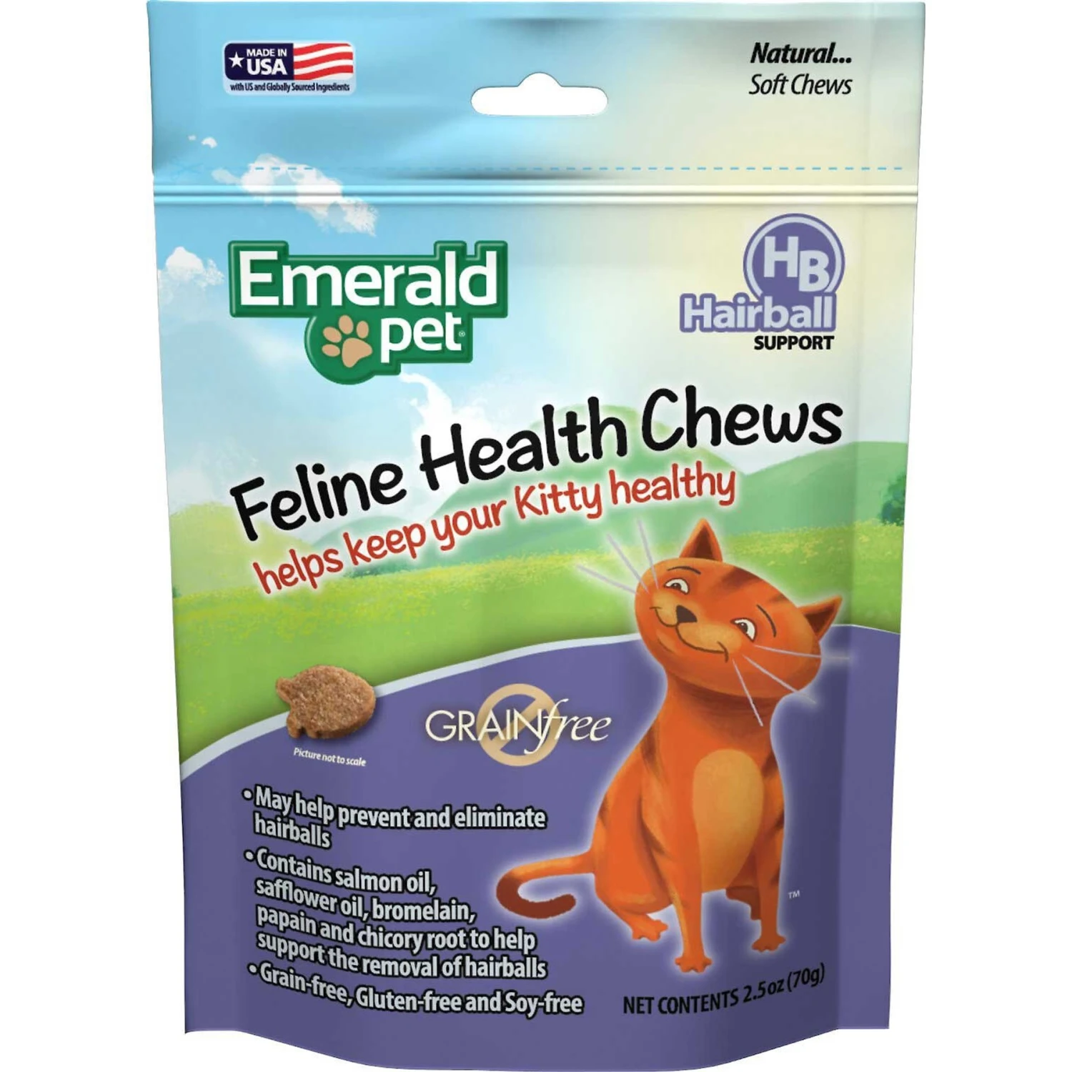 Vetoquinol Laxatone Tuna Flavored Gel Hairball Control Supplement For Cats & Emerald Pet Hairball Support Grain-Free Cat Soft Chews 6 Vetoquinol Laxatone Tuna Flavored Gel Hairball Control Supplement For Cats & Emerald Pet Hairball Support Grain-Free Cat Soft Chews - Image 4