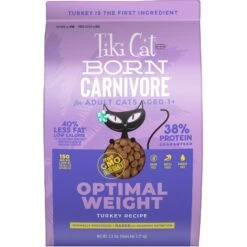 Tiki Cat Born Carnivore Light Turkey Recipe Adult Dry Cat Food, 2.8-lb Bag