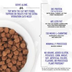 Tiki Cat Born Carnivore Light Turkey Recipe Adult Dry Cat Food, 2.8-lb Bag -Furry Friends 259090 PT2. AC SS1800 V1702938361