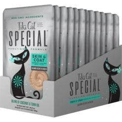 Tiki Cat Special Function Formula Skin & Coat Salmon Recipe In Broth Wet Cat Food, 2.4-oz, Case Of 12 12 Tiki Cat Special Function Formula Skin & Coat Salmon Recipe In Broth Wet Cat Food, 2.4-oz, Case Of 12 -Furry Friends 259098 PT1. AC SS1800 V1703800066