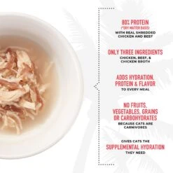 Tiki Cat Born Carnivore Complements Chicken & Beef Recipe In Chicken Broth Wet Cat Food Topper, 2.1-oz, Case Of 8 -Furry Friends 259108 PT3. AC SS1800 V1701796077