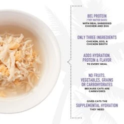 Tiki Cat Born Carnivore Complements Chicken & Egg Recipe In Chicken Broth Wet Cat Food Topper, 2.1-oz, Case Of 8 -Furry Friends 259110 PT3. AC SS1800 V1701796069