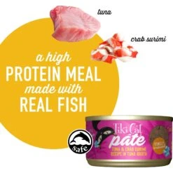 Tiki Cat Pate Tuna & Crab Surimi Recipe In Tuna Broth Wet Cat Food, 2.8-oz, Case Of 12 -Furry Friends 259126 PT3. AC SS1800 V1631199123