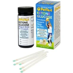 PetTest Ketone Glucose Test Strips For Dogs & Cats