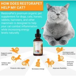 RestoraPet Feline Formula Organic Tuna Flavor Cat Supplement, 2-oz Bottle -Furry Friends 259494 PT5. AC SS1800 V1606185426