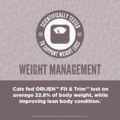 ORIJEN Fit & Trim Grain-Free Dry Cat Food 15 ORIJEN Fit & Trim Grain-Free Dry Cat Food -Furry Friends 259516 PT4. AC SS1800 V1690570689