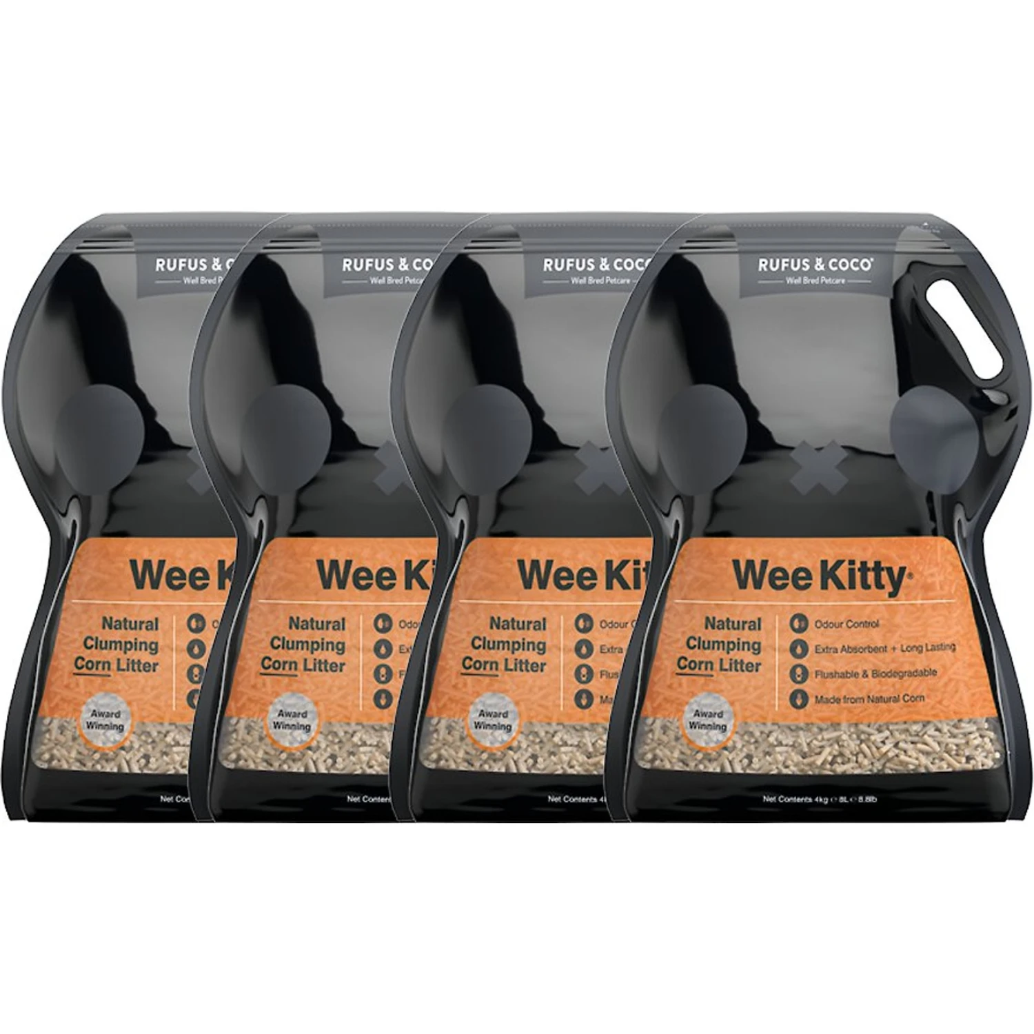 Rufus & Coco Wee Kitty Unscented Clumping Corn Cat Litter 3 Rufus & Coco Wee Kitty Unscented Clumping Corn Cat Litter