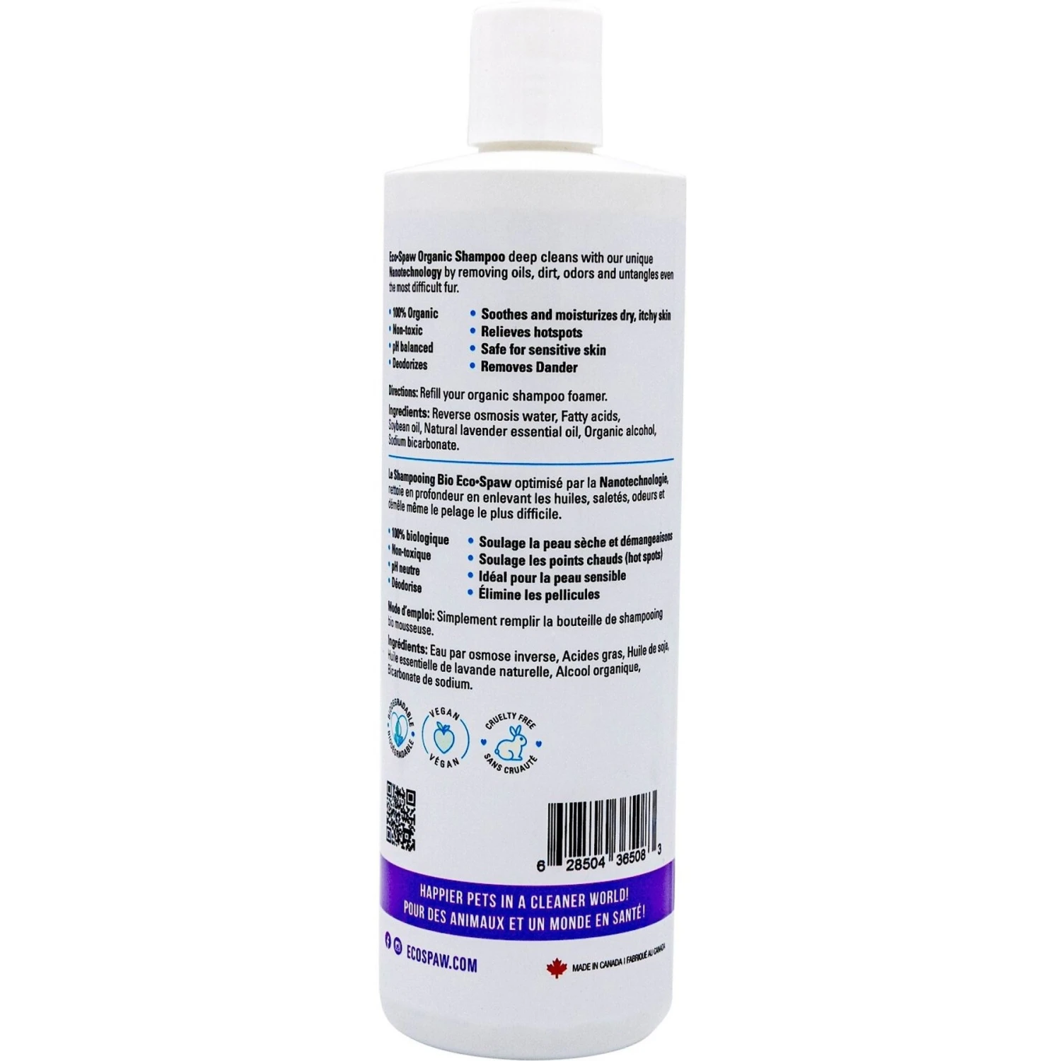 EcoSpaw Organic Lavender Scent Dog Shampoo 5 EcoSpaw Organic Lavender Scent Dog Shampoo - Image 3