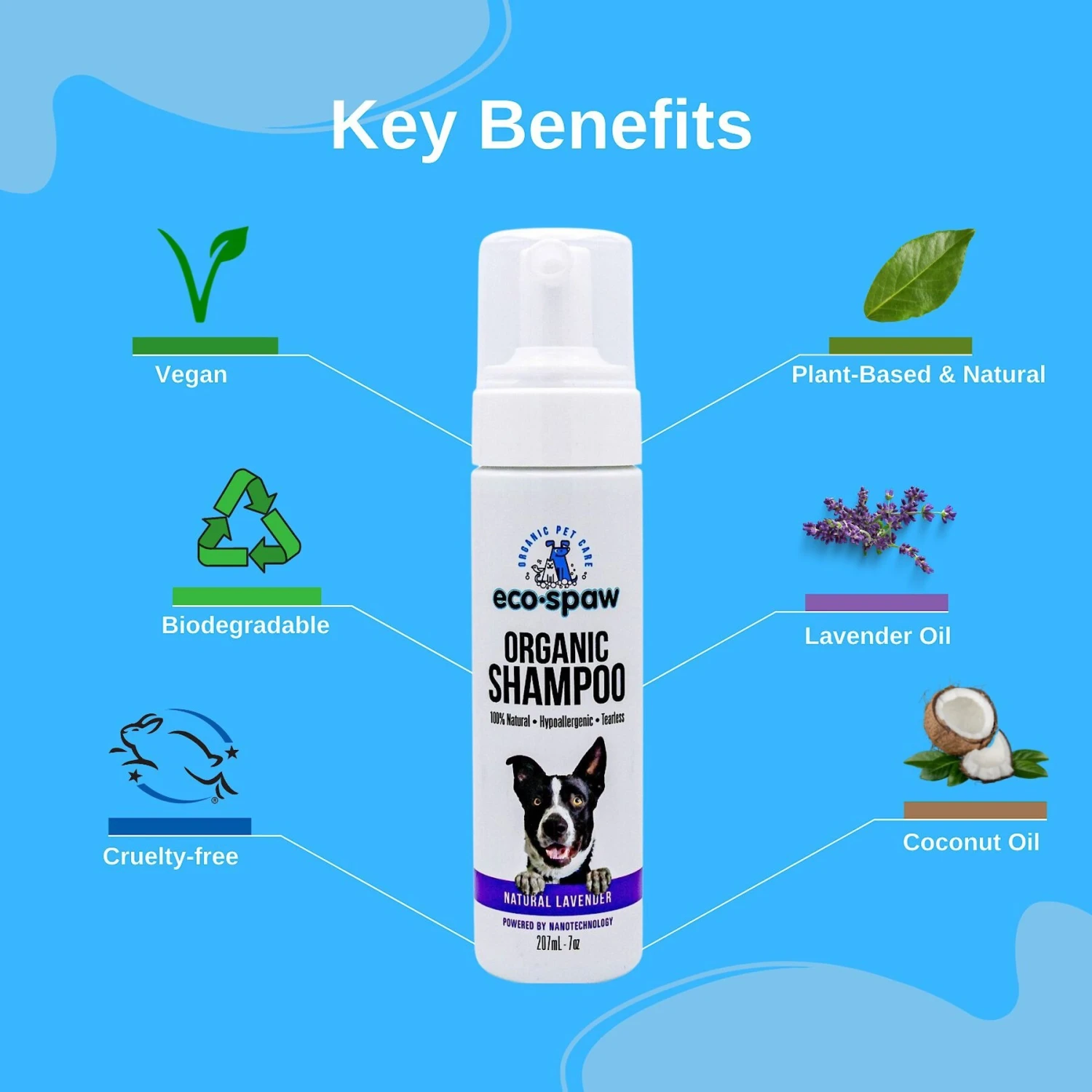 EcoSpaw Organic Lavender Scent Dog Shampoo 6 EcoSpaw Organic Lavender Scent Dog Shampoo - Image 4