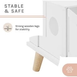 Sam's Pets Becky 24.5-in Cat Tree End Table & Litter Box Enclosure, White 15 Sam's Pets Becky 24.5-in Cat Tree End Table & Litter Box Enclosure, White -Furry Friends 261880 PT5. AC SS1800 V1635017534