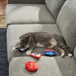 Frisco Road Trip Traffic Signs Plush Cat Toy With Catnip -Furry Friends 262024 PT3. AC SS1800 V1618598335