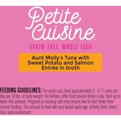 Petite Cuisine Aunt Molly's Tuna With Sweet Potato & Salmon Entree In Broth Grain-Free Wet Cat Food -Furry Friends 262253 PT6. AC SS1800 V1606380410