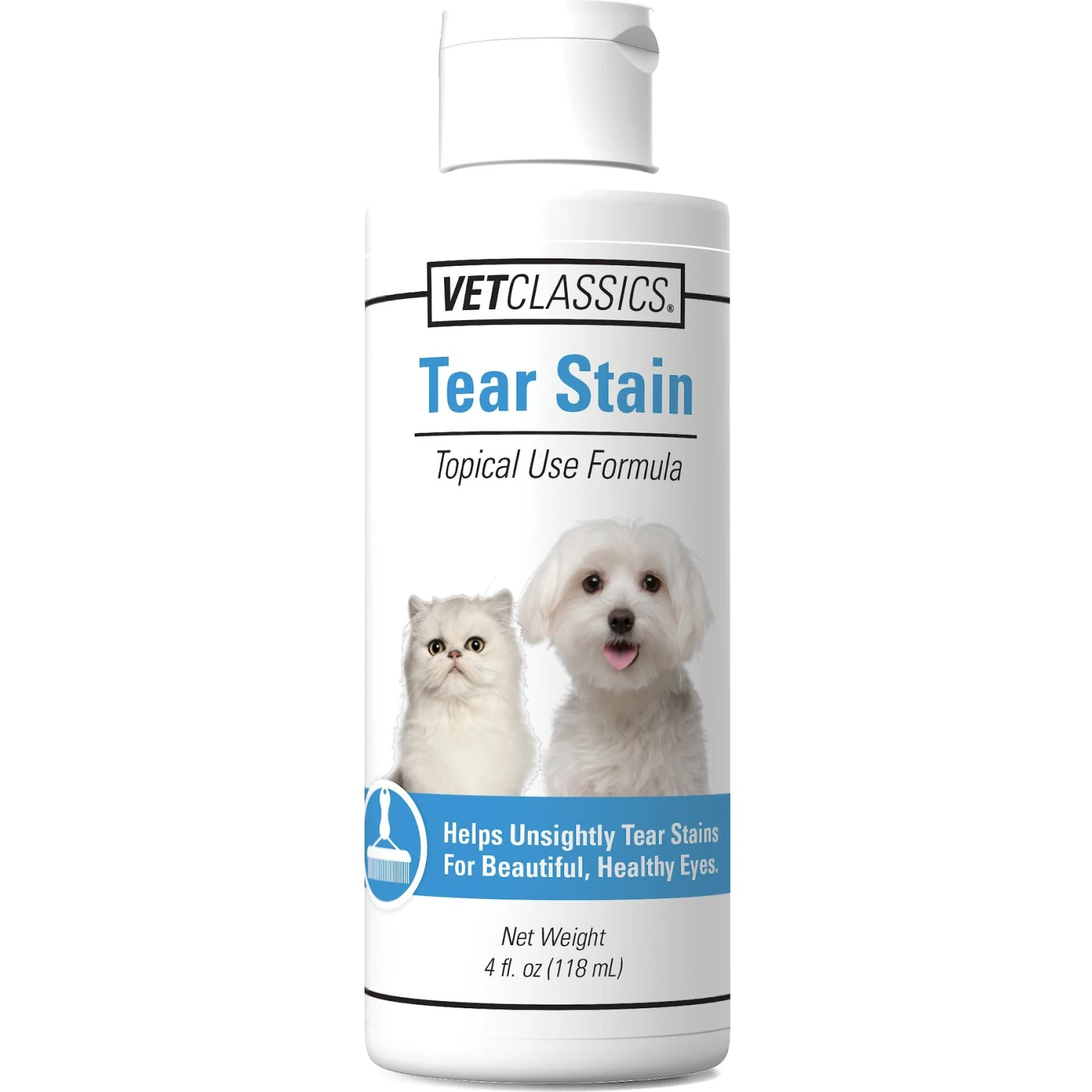 VetClassics Dog & Cat Tear Stain Remover, 4-oz Bottle 3 VetClassics Dog & Cat Tear Stain Remover, 4-oz Bottle