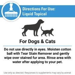 VetClassics Dog & Cat Tear Stain Remover, 4-oz Bottle 17 VetClassics Dog & Cat Tear Stain Remover, 4-oz Bottle -Furry Friends 262764 PT7. AC SS1800 V1614359212