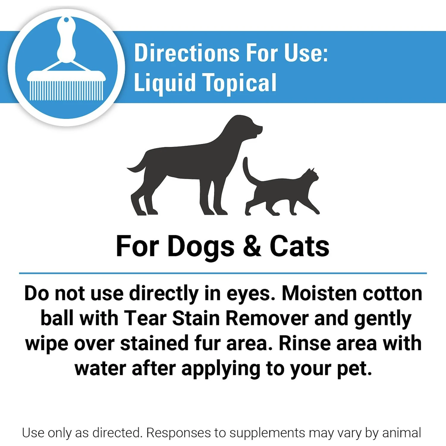 VetClassics Dog & Cat Tear Stain Remover, 4-oz Bottle 10 VetClassics Dog & Cat Tear Stain Remover, 4-oz Bottle - Image 8