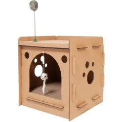Tiger Tough Condo Hideaway Corrugated Cat Scratcher -Furry Friends 263112 PT2. AC SS1800 V1612397816