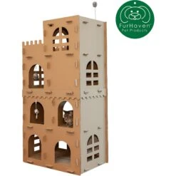 Tiger Tough Castle Playground Corrugated Cat Scratcher -Furry Friends 263118 PT2. AC SS1800 V1627003599