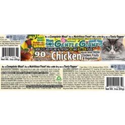 Gentle Giants Natural Non-GMO Chicken Grain-Free Cat & Kitten Canned Cat Food, 3-oz, Case Of 24 -Furry Friends 263198 PT1. AC SS1800 V1690829231