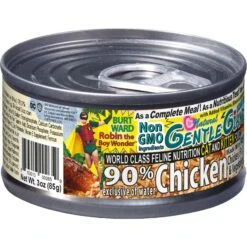 Gentle Giants Natural Non-GMO Chicken Grain-Free Cat & Kitten Canned Cat Food, 3-oz, Case Of 24 -Furry Friends 263198 PT2. AC SS1800 V1690829191