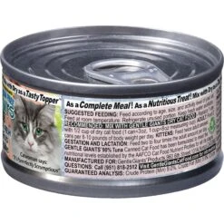 Gentle Giants Natural Non-GMO Tuna Grain-Free Cat & Kitten Canned Cat Food, 3-oz, Case Of 24 -Furry Friends 263204 PT3. AC SS1800 V1690829870