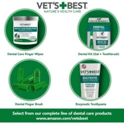 Vet's Best Dental Care Finger Wipes Dog & Cat Dental Wipes -Furry Friends 263477 PT7. AC SS1800 V1657656519