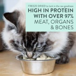 The New Zealand Natural Pet Food Co. Meow Lamb​ & King Salmon Grain-Free Freeze-Dried Cat Food, 9-oz Bag -Furry Friends 263625 PT3. AC SS1800 V1608269931