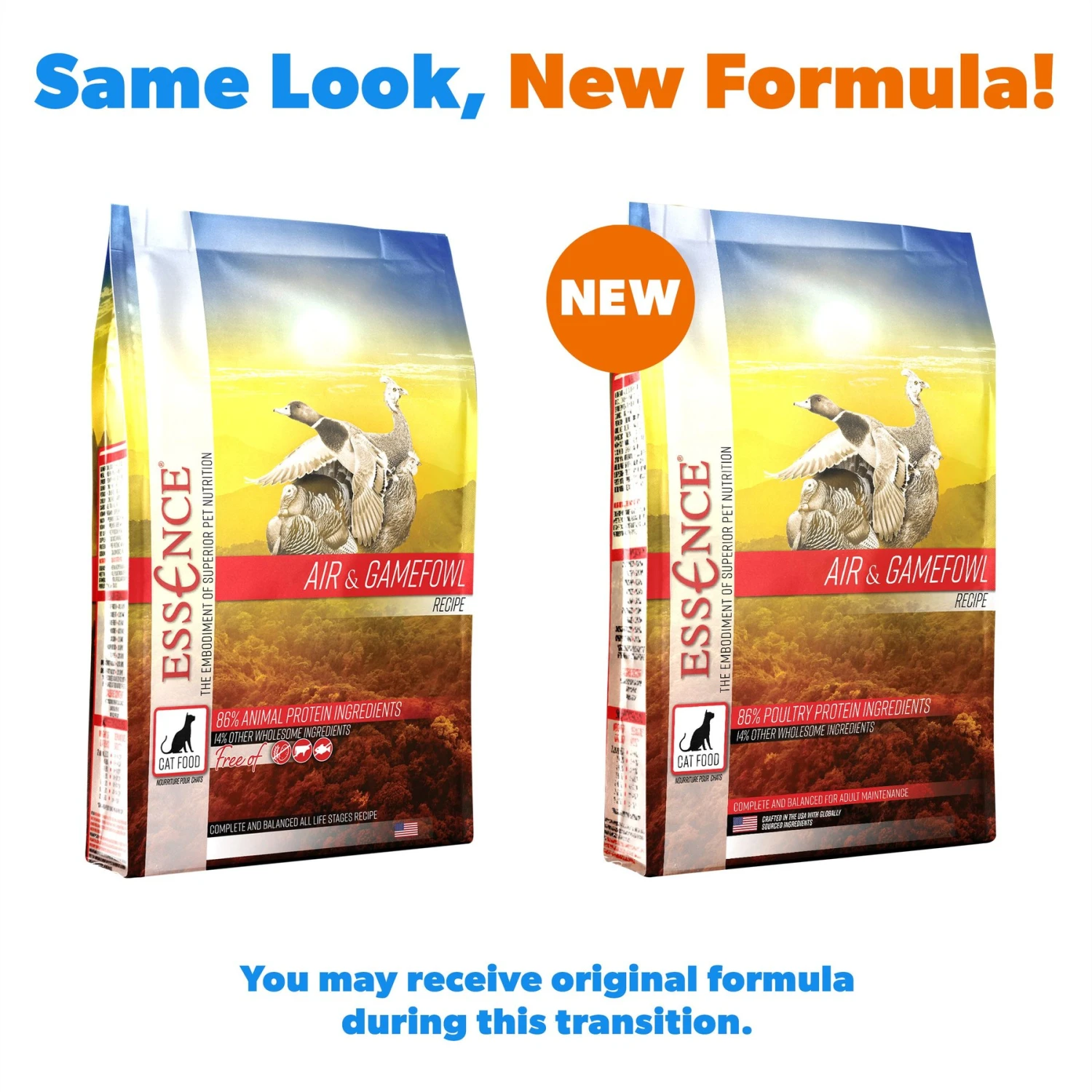 Essence Air & Gamefowl Recipe Grain-Free Dry Cat Food 4 Essence Air & Gamefowl Recipe Grain-Free Dry Cat Food - Image 2