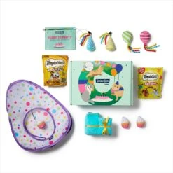 Goody Box Birthday Cat Toys, Treats & Collar -Furry Friends 264415 PT1. AC SS1800 V1684760042