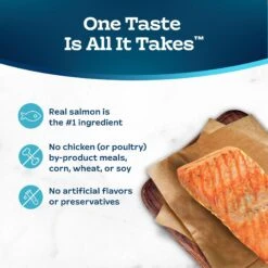 Blue Buffalo Tastefuls Salmon Entrée In Gravy Flaked Wet Cat Food, 3-oz Can, Case Of 24 15 Blue Buffalo Tastefuls Salmon Entrée In Gravy Flaked Wet Cat Food, 3-oz Can, Case Of 24 -Furry Friends 264531 PT5. AC SS1800 V1630732051