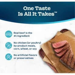 Blue Buffalo Tastefuls Beef Entrée Pate Wet Cat Food, 5.5-oz Can, Case Of 24 -Furry Friends 264537 PT5. AC SS1800 V1630736818