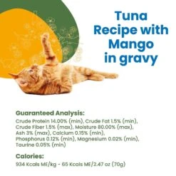 Almo Nature HQS Complete Tuna With Mango Wet Cat Food, 2.47-oz Can, Case Of 12 -Furry Friends 264822 PT5. AC SS1800 V1632847898