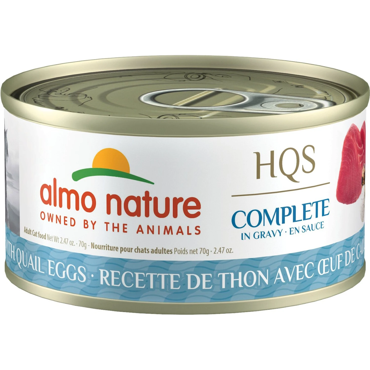 Almo Nature HQS Complete Tuna With Quail Egg Wet Cat Food, 2.47-oz Can, Case Of 12 3 Almo Nature HQS Complete Tuna With Quail Egg Wet Cat Food, 2.47-oz Can, Case Of 12