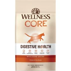 Wellness CORE Digestive Health Wholesome Grains Chicken & Rice Recipe Dry Cat Food