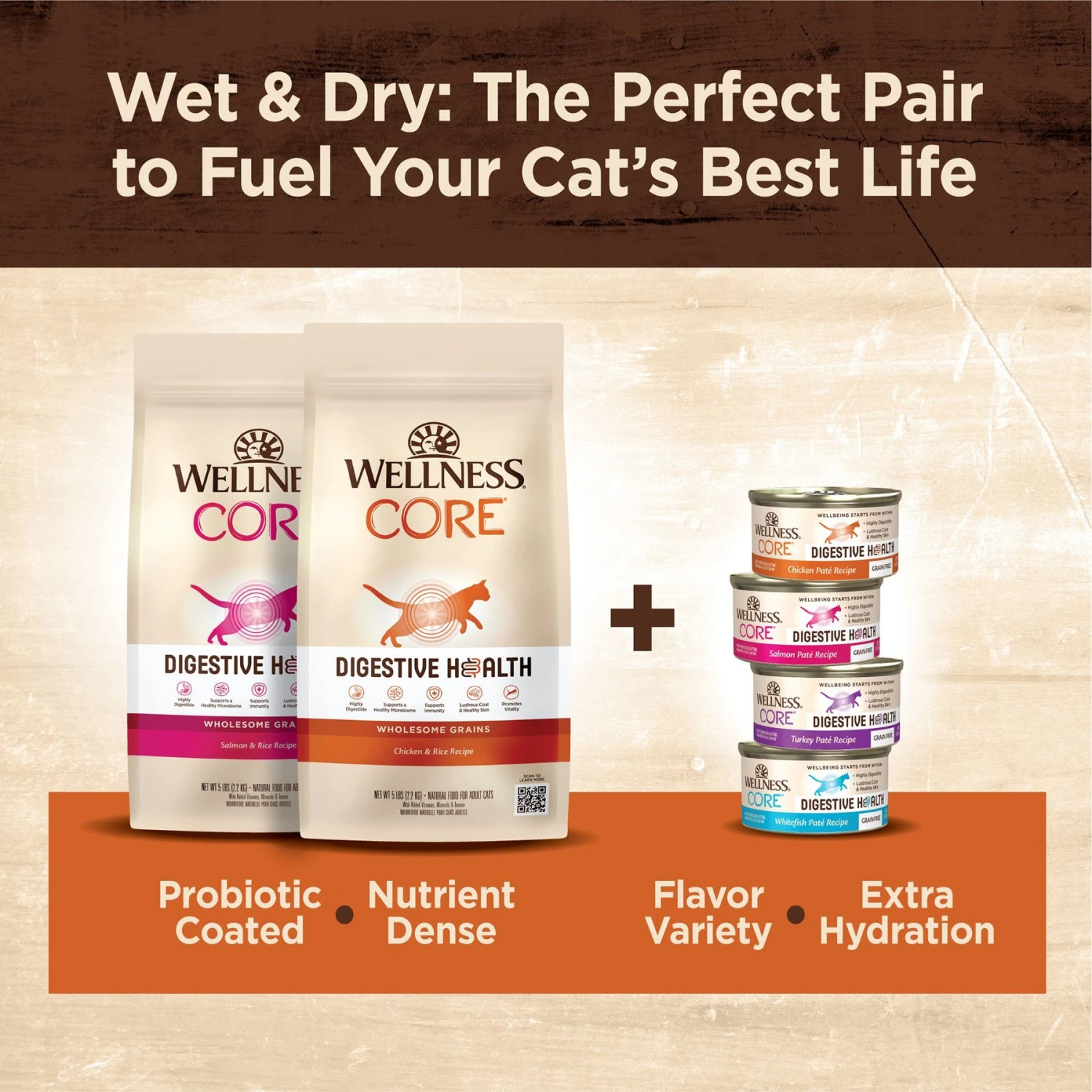 Wellness CORE Digestive Health Wholesome Grains Salmon & Rice Recipe Dry Cat Food 11 Wellness CORE Digestive Health Wholesome Grains Salmon & Rice Recipe Dry Cat Food - Image 9