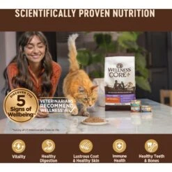 Wellness CORE Digestive Health Salmon Pate Recipe Grain-Free Wet Cat Food, 3-oz, Case Of 12 -Furry Friends 264902 PT4. AC SS1800 V1608692594