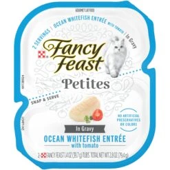 Fancy Feast Petites In Gravy Ocean Whitefish With Tomato Entree Grain-Free Wet Cat Food