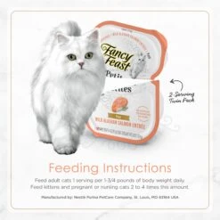 Fancy Feast Petites Pate Wild Alaskan Salmon Entree Wet Cat Food -Furry Friends 265552 PT6. AC SS1800 V1663608002