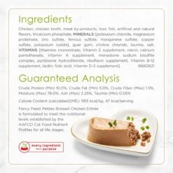 Fancy Feast Petites Pate Braised Chicken Entree Wet Cat Food -Furry Friends 265556 PT4. AC SS1800 V1663608799