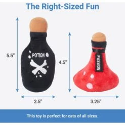 Frisco Magic Potions Plush Cat Toy With Catnip, 2 Count -Furry Friends 265642 PT1. AC SS1800 V1623351745