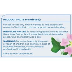 PetsPrefer Hairball Control Chicken Flavor Tablet Cat Supplement, 60 Count -Furry Friends 265835 PT2. AC SS1800 V1612405314