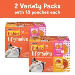 Friskies Lil' Gravies Variety Pack Cat Food Complement -Furry Friends 266196 PT1. AC SS1800 V1700158648