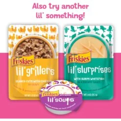 Friskies Lil' Gravies Savory Salmon Flavor Cat Food Complement 16 Friskies Lil' Gravies Savory Salmon Flavor Cat Food Complement -Furry Friends 266200 PT5. AC SS1800 V1695931918