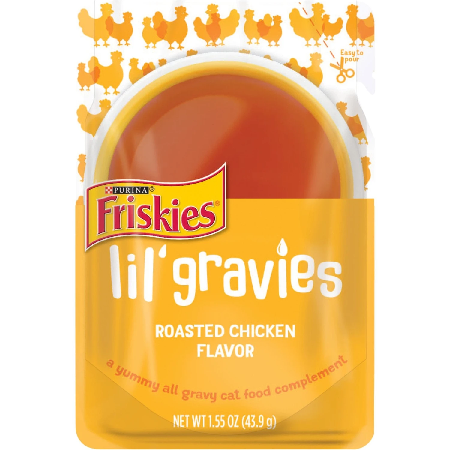 Friskies Lil' Gravies Roasted Chicken Flavor Cat Food Complement 3 Friskies Lil' Gravies Roasted Chicken Flavor Cat Food Complement