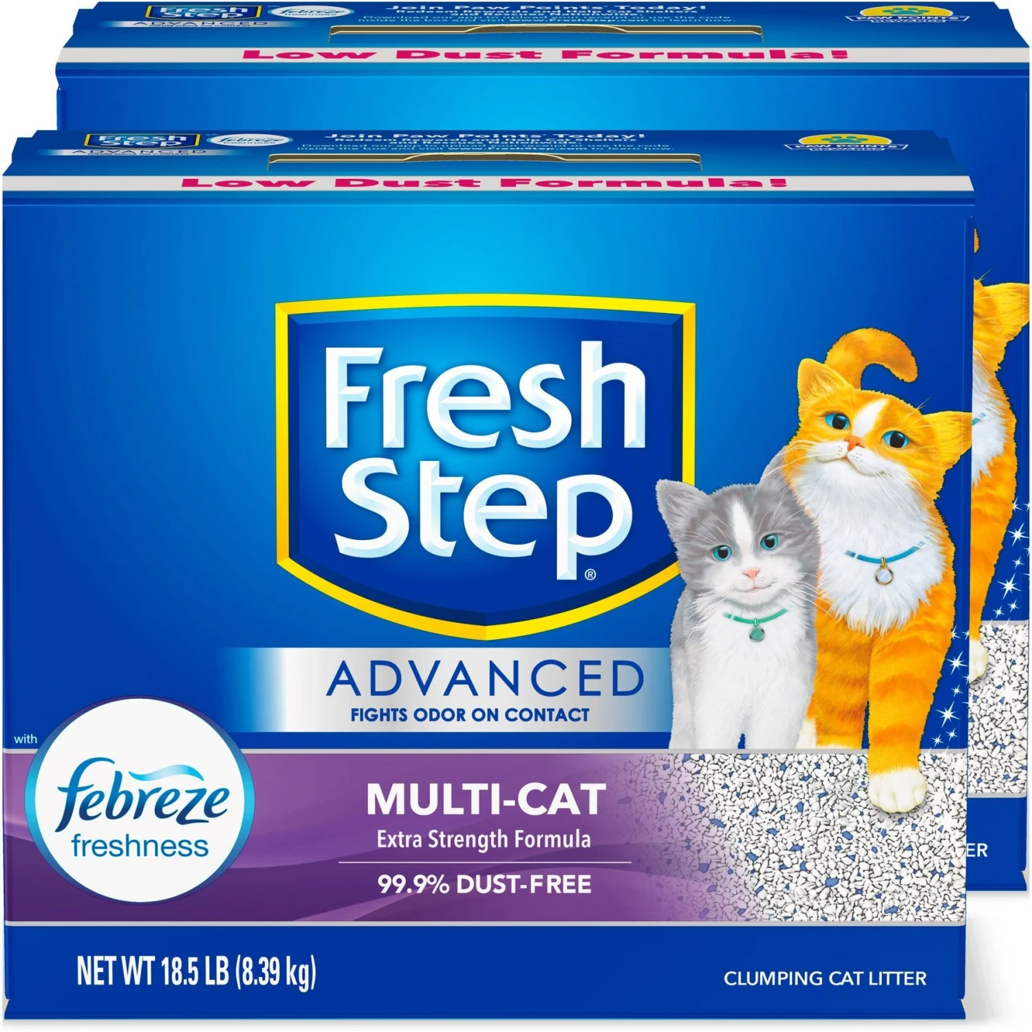 Fresh Step Advanced Multi-Cat Febreze Freshness Scented Clumping Clay Cat Litter, 18.5-lb Box 9 Fresh Step Advanced Multi-Cat Febreze Freshness Scented Clumping Clay Cat Litter, 18.5-lb Box - Image 7