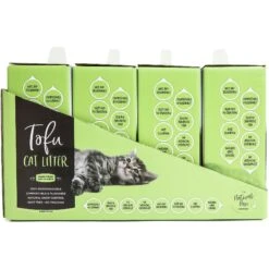 Natural Paw Unscented Tofu Cat Litter, 4.5-lb Bag, Case Of 4 -Furry Friends 267412 PT3. AC SS1800 V1628185869