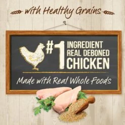 Merrick Purrfect Bistro Healthy Grains Real Chicken + Brown Rice Recipe Adult Dry Cat Food -Furry Friends 267430 PT3. AC SS1800 V1632789078