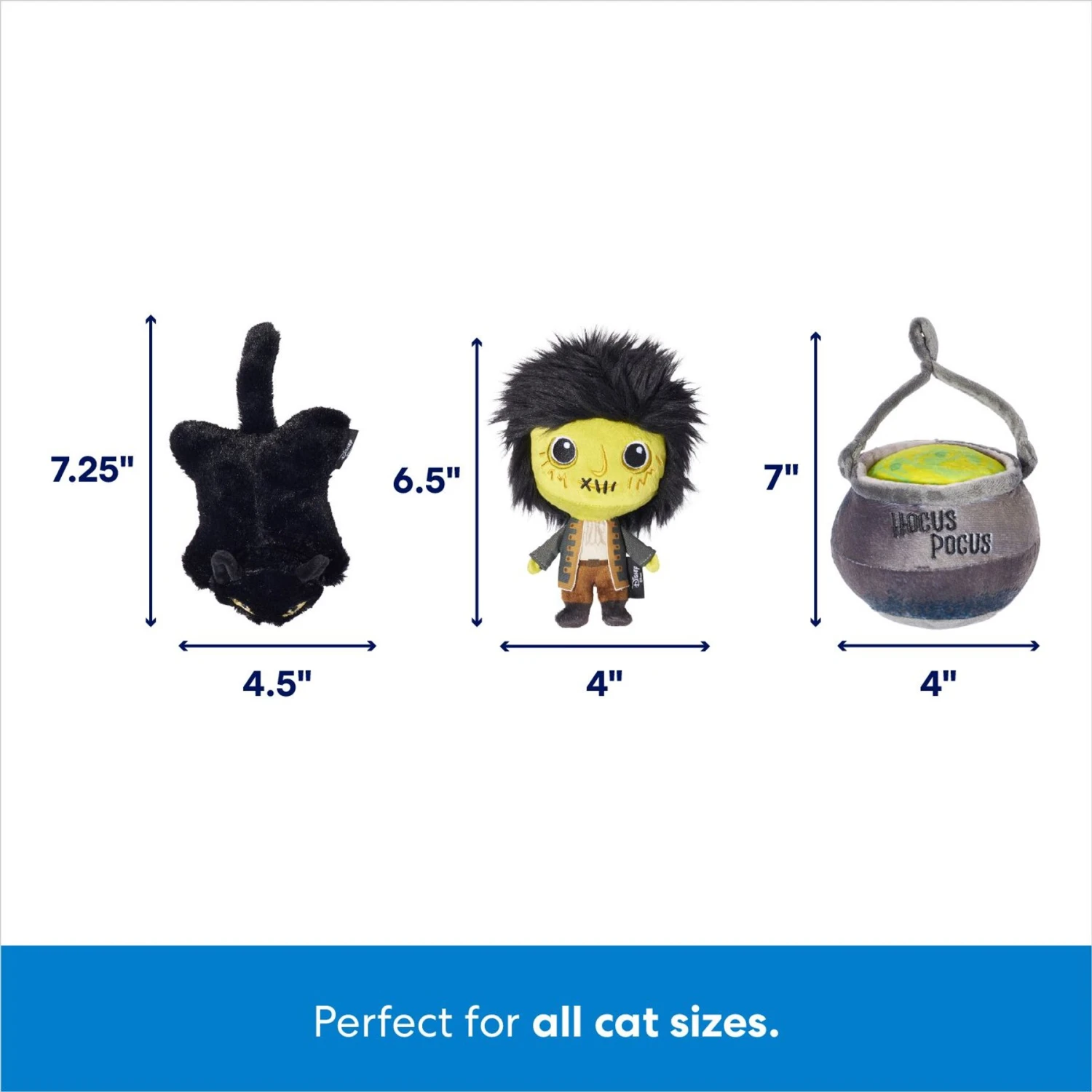 Disney Halloween Hocus Pocus Plush Cat Toy With Catnip 4 Disney Halloween Hocus Pocus Plush Cat Toy With Catnip - Image 2